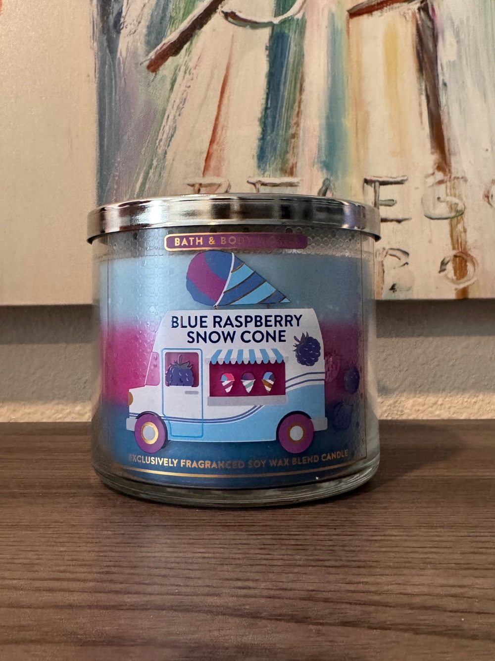 Blue Raspberry Snow Cone Candle
